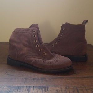 Lucky brand brown suede boots